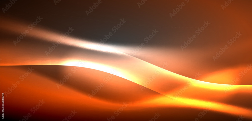 Neon-lit waves surge across background, mesmerizing dance of luminescence and motion. Dynamic backdrop captures essence of energy and modern aesthetics Neon-lit waves surge across background, mesmerizing dance of luminescence and motion. Dynamic backdrop captures essence of energy and modern aesthetics