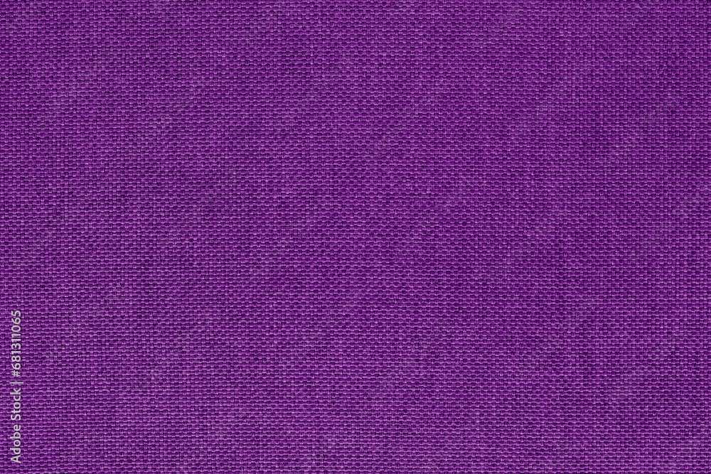Fototapeta premium Purple fabric cloth texture background, seamless pattern of natural textile.