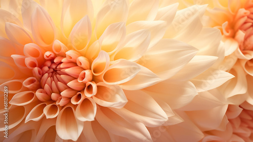 orange flower close-up chrysanthemum, autumn background, soft light