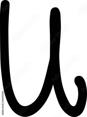 alphabet lowercase u