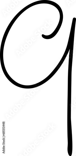 Alphabet number nine