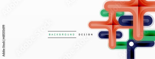 Minimal geometric background cross line. Design for wallpaper, banner, background, landing page, wall art, invitation, prints, posters