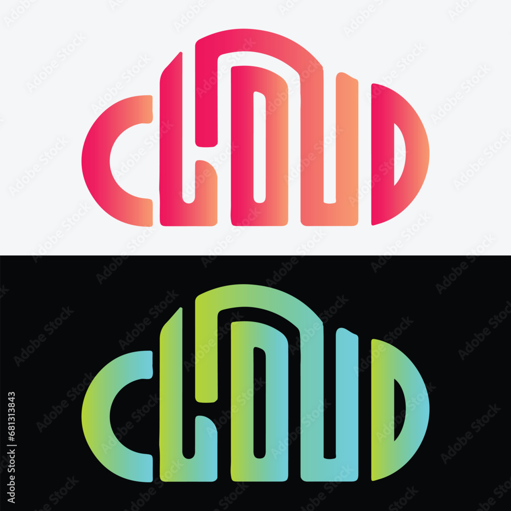 Cloud rangers logo design vector c r logo logo design modern style
