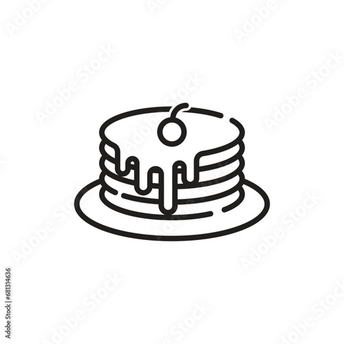 pancake icon line