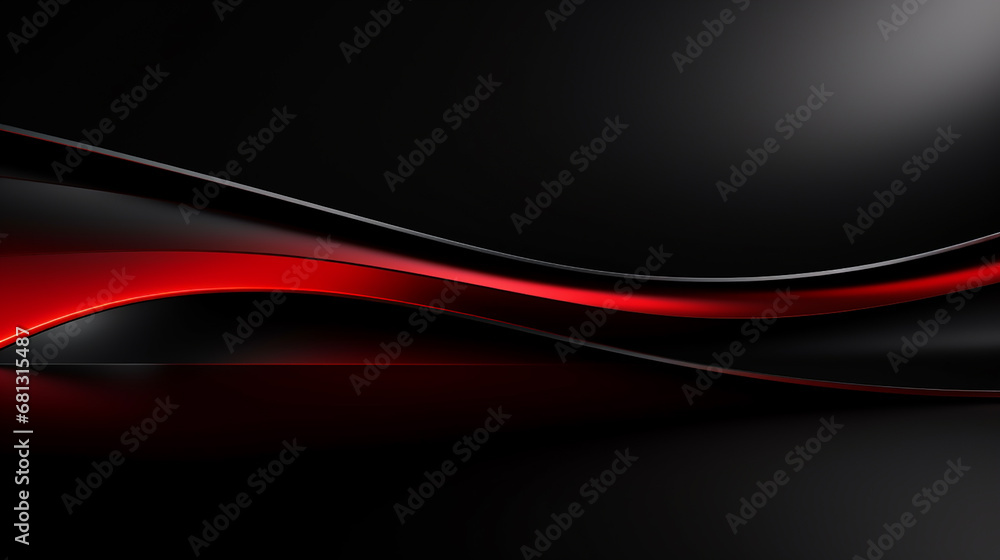 Fototapeta premium abstract red wave background