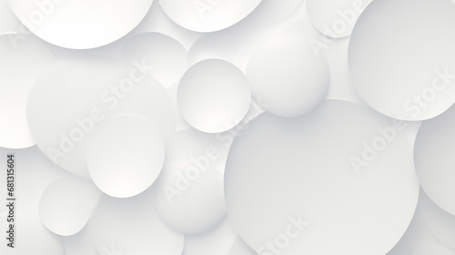 white Modern abstract light silver background elegant circle shape design. Paper circle banner with drop shadows.
