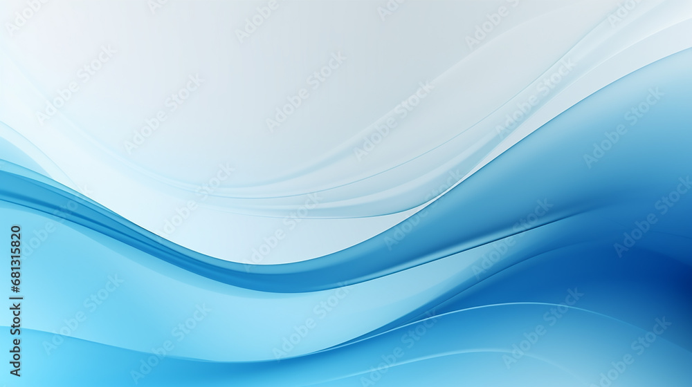 Fototapeta premium blue wave Modern Business Background.