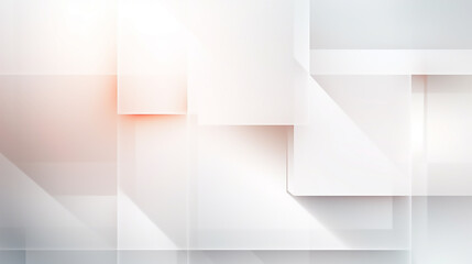 Modern white square tech corporate abstract technology background design banner pattern presentation background web template. material in white squares shapes in random geometric pattern.