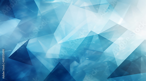 abstract blue material in triangle diamond and squares shapes in random geometric pattern modern abstract blue background design with layers of textured. 