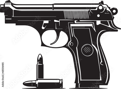 Pistol Vector Icon photo