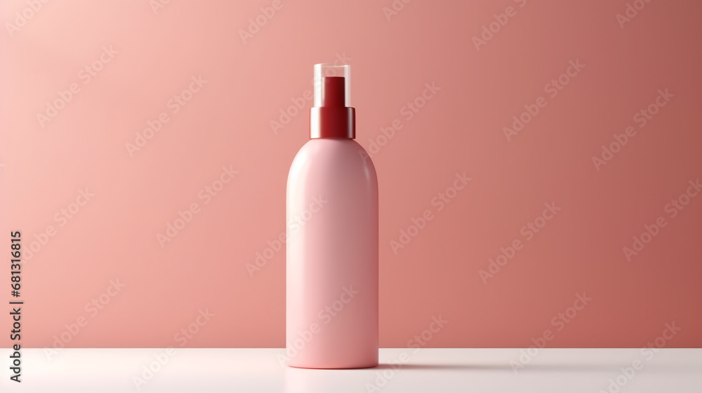 Cosmetic moisturizer with hyaluronic acid, micellar emulsion on blue water background with splashes. Mockup of cosmetic packaging Cosmetic moisturizer with hyaluronic acid, micellar emulsion on blue water background with splashes. Mockup of cosmetic packaging