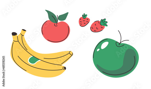 Organic and tasty fruits for healthy nutrition