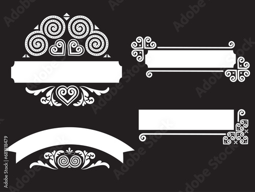 Hmong ethnic pattern.Indigenous embroidery designs.