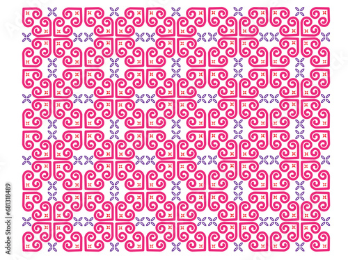 Hmong ethnic pattern.Indigenous embroidery designs.