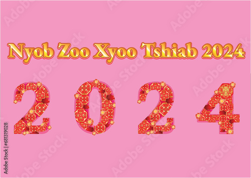 Hmong ethnic pattern.Indigenous embroidery designs.