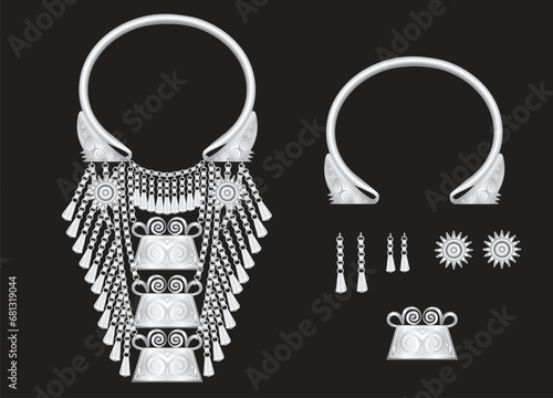 Accessories Hmong and Hmong jewelry.
