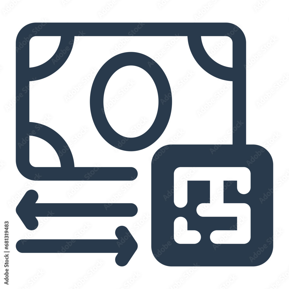Fast Transaction Processing with QR Code Icon Fast Transaction Processing with QR Code Icon