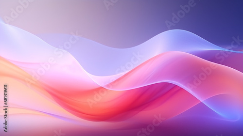 light soft color wave line on white background abstract in motion background