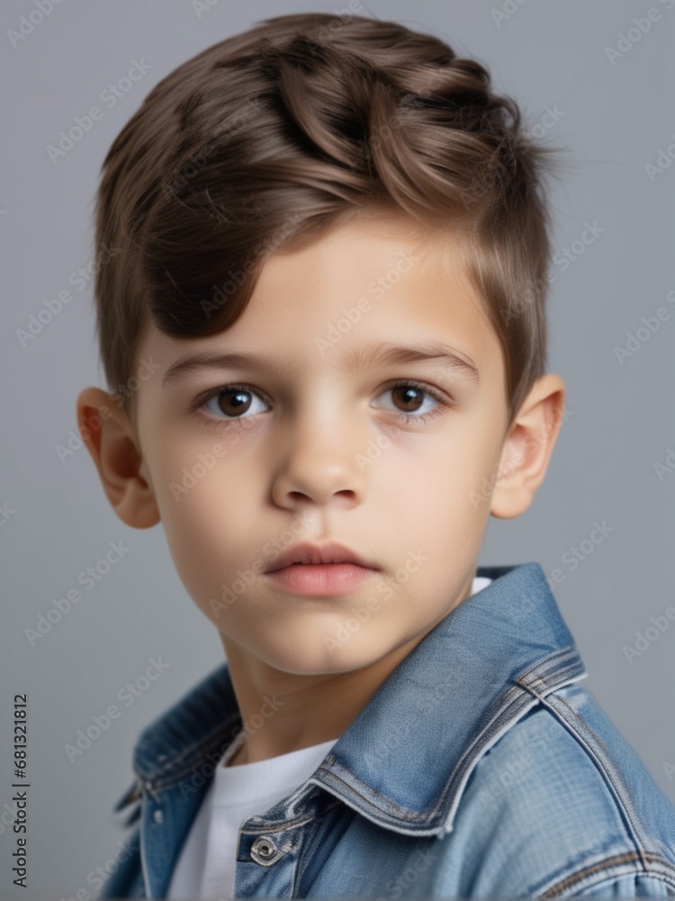 portrait of a child with new style portrait of a child with new style