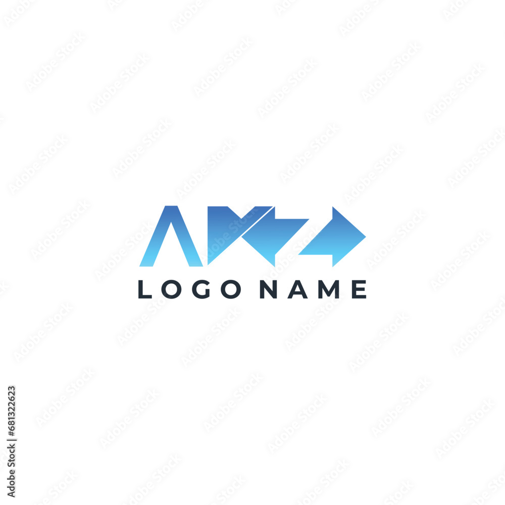 AMZ Logo. Vector Graphic Letter Element AMZ Logo. Vector Graphic Letter Element