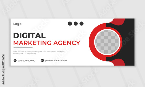 Creative corporate business marketing social media Facebook cover banner design marketing promotion timeline cover post template.
