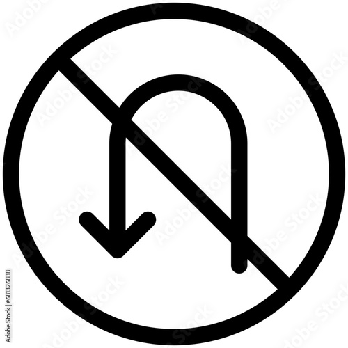 no u turn