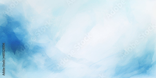 Blue watercolor texture on a white background  blue watercolor background  Generative AI