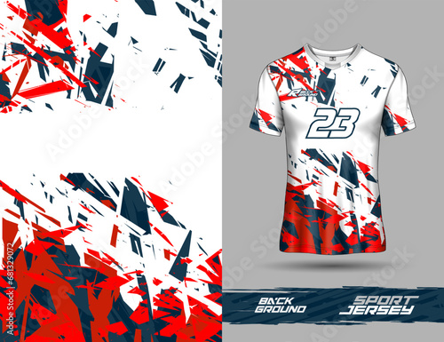Tshirt sports grunge texture background for racing jersey, downhill, cycling, football, gaming.