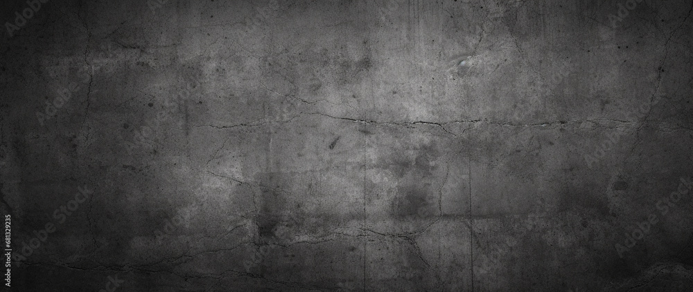 Grey wall texture background, concrete wall rough grunge texture background, Generative AI - obrazy, fototapety, plakaty 