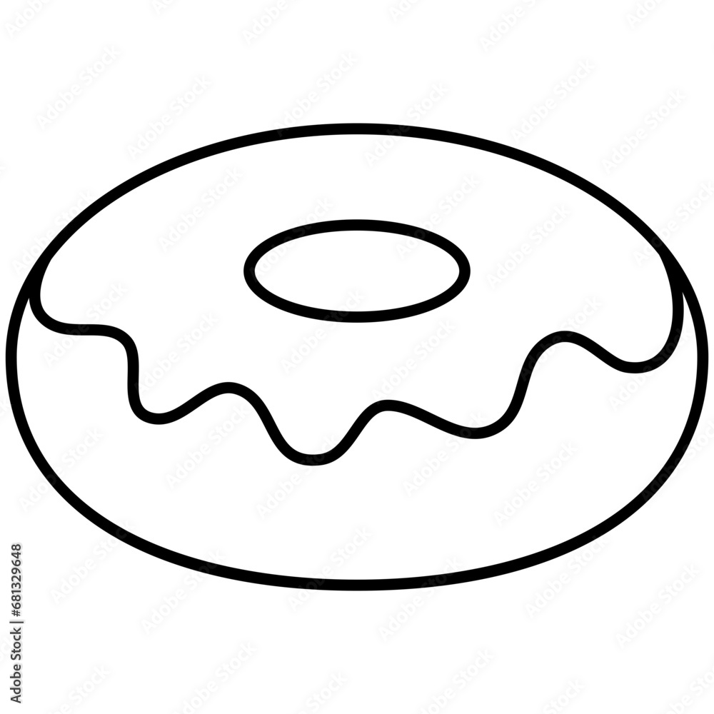 Obraz premium pastry donut icon