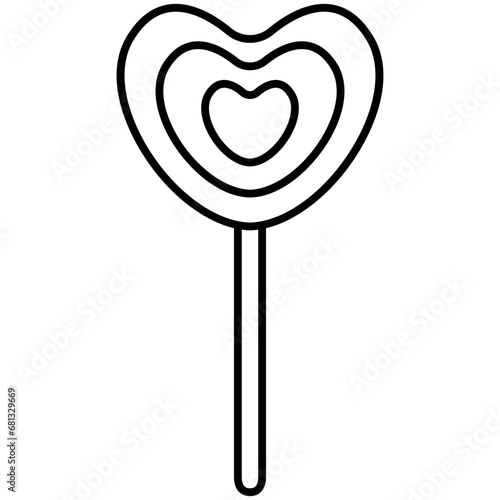 heart lollipop