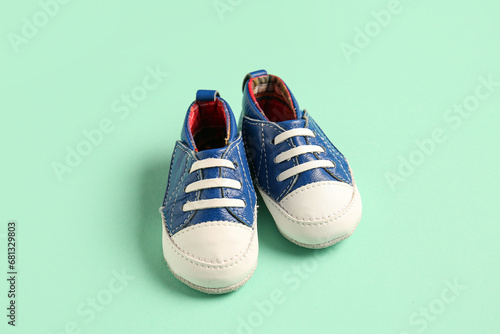 Pair of blue and white baby...