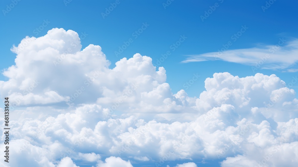 Sky with clouds, blue skies, white clouds, the vast blue sky and clouds Sky with clouds, blue skies, white clouds, the vast blue sky and clouds