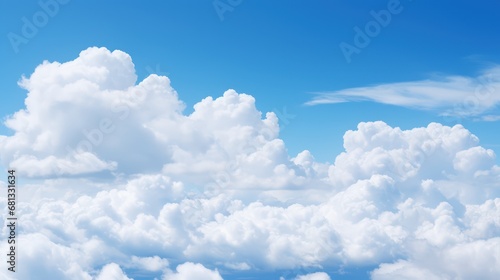 Sky with clouds, blue skies, white clouds, the vast blue sky and clouds