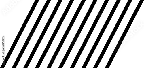 Digital png illustration of black diagonal lines repeated on transparent background photo