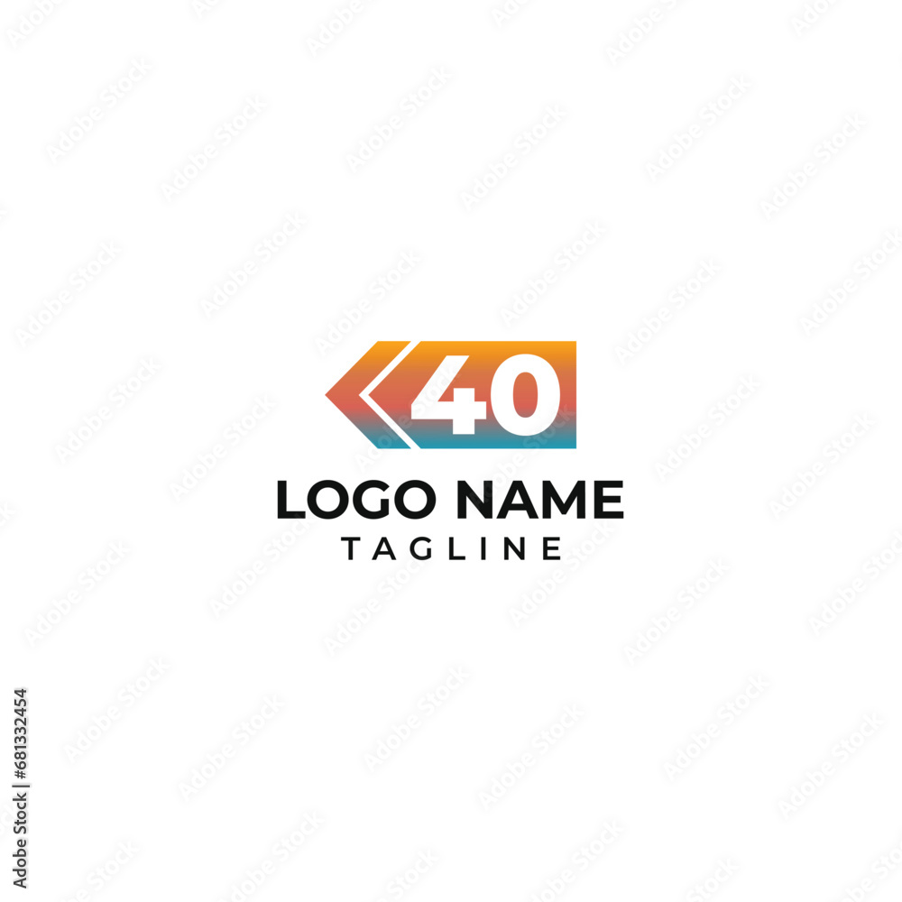 k 40 Logo, Anniversary Logo, Number 40 Logo

