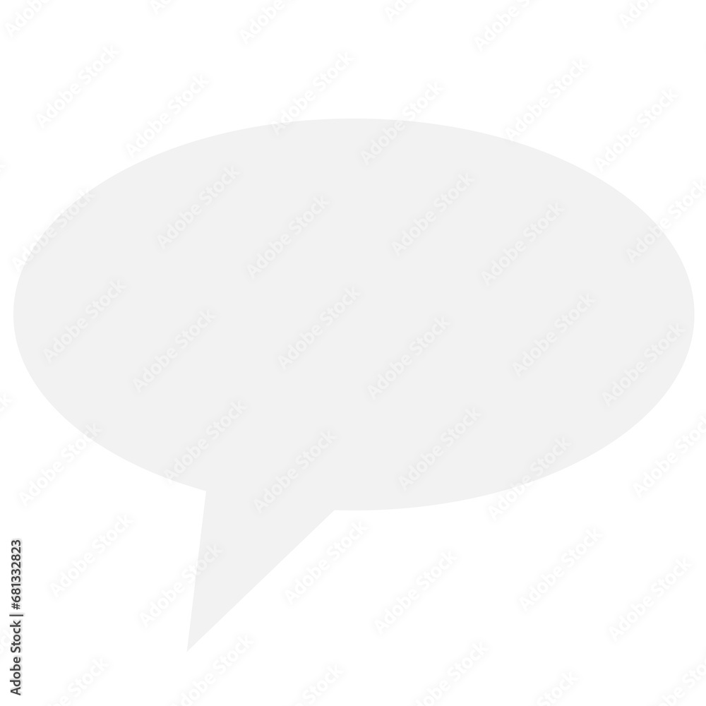 Digital png illustration of white speech bubble on transparent background Digital png illustration of white speech bubble on transparent background