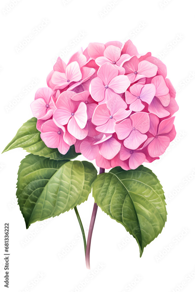 Fototapeta premium Pink Hydrangea or Hortensia flower