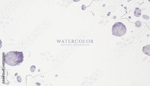 Abstract horizontal watercolor background. Neutral light colored empty space background illustration
