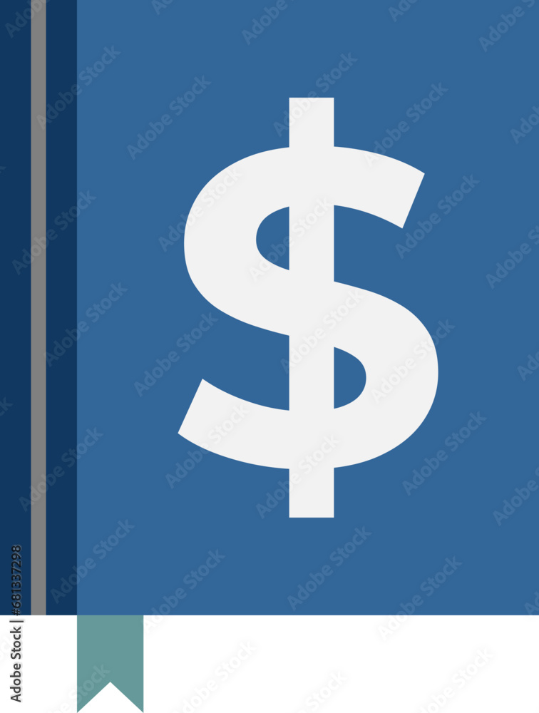 Obraz premium Cash book icon