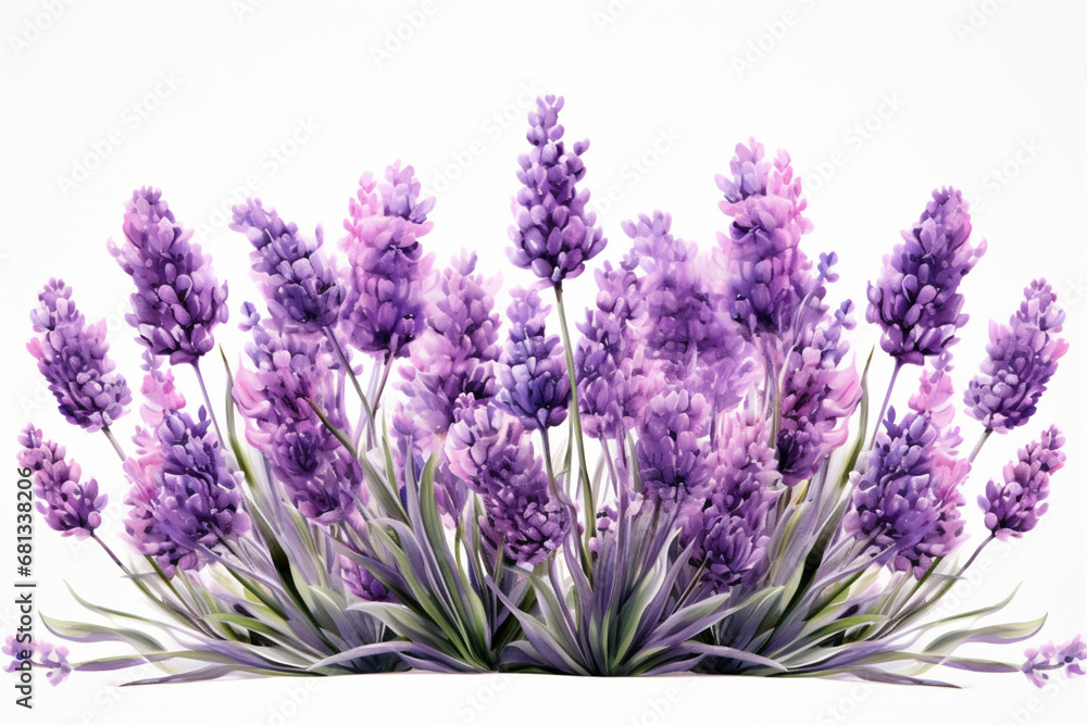 lavender flowers isolated on white background lavender flowers isolated on white background