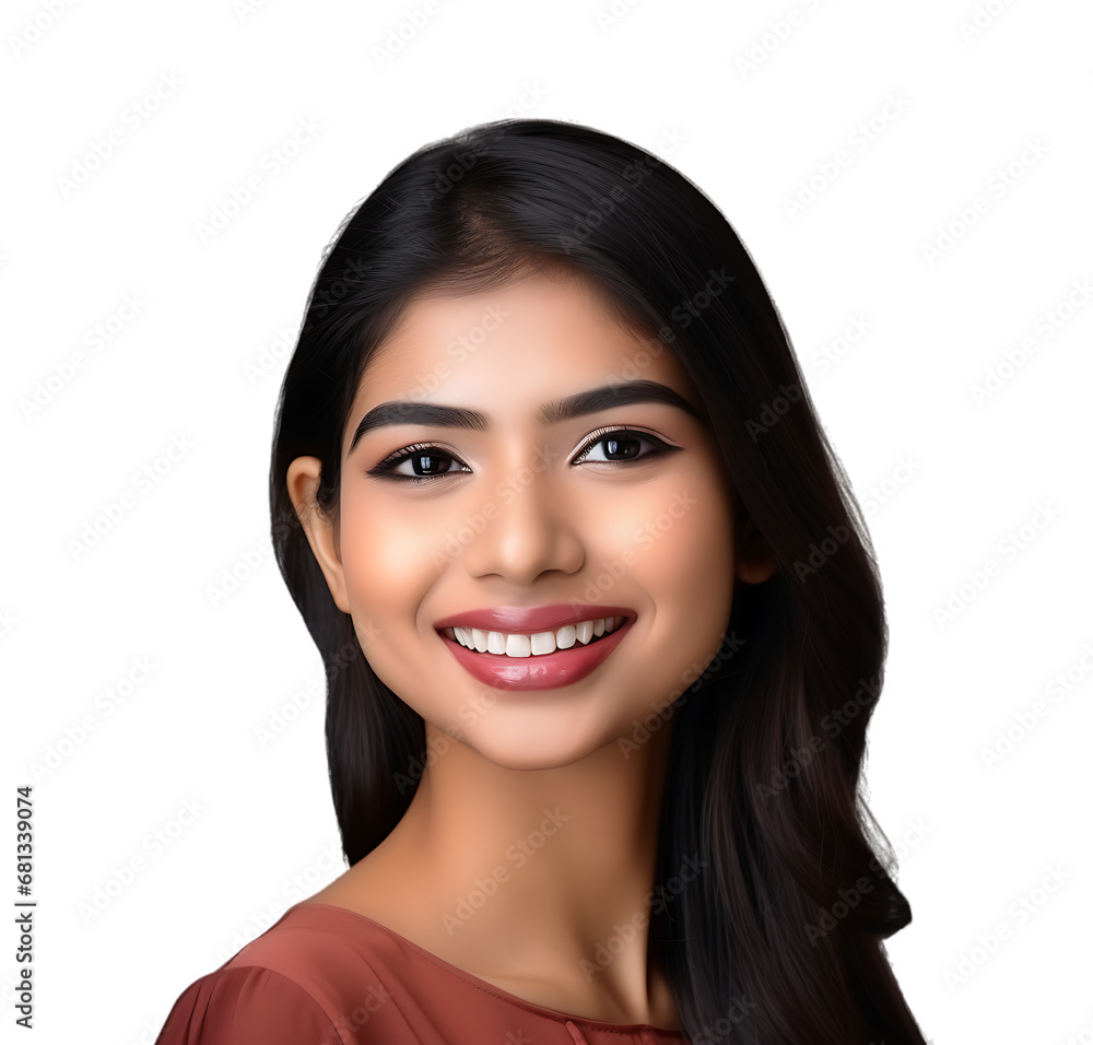 front ivew, portrait of an Asian young woman with long black hair,and beautiful white teeth, elegant make up, confidently smiling to the camera. isolated on transparent background. front ivew, portrait of an Asian young woman with long black hair,and beautiful white teeth, elegant make up, confidently smiling to the camera. isolated on transparent background.