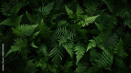 foliage background from fern leaves photo