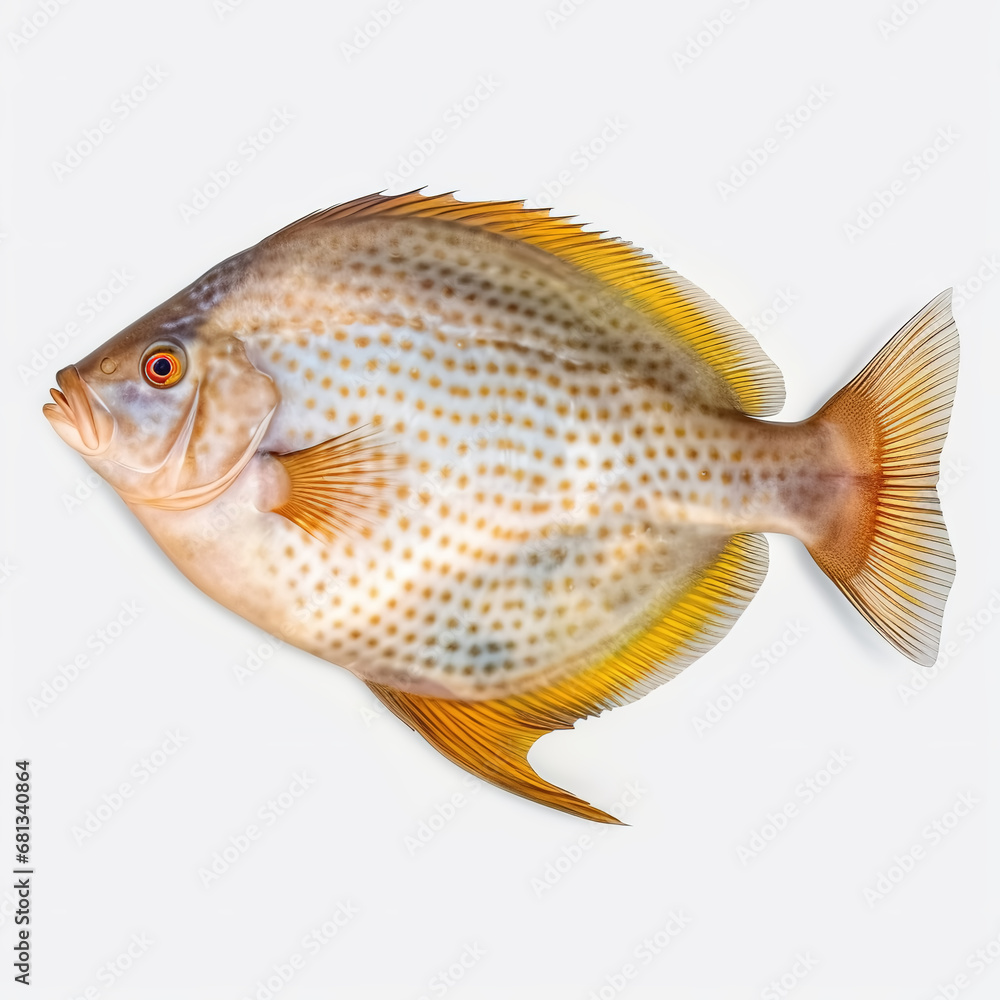 Naklejka premium Fish Sole fish isolated on white
