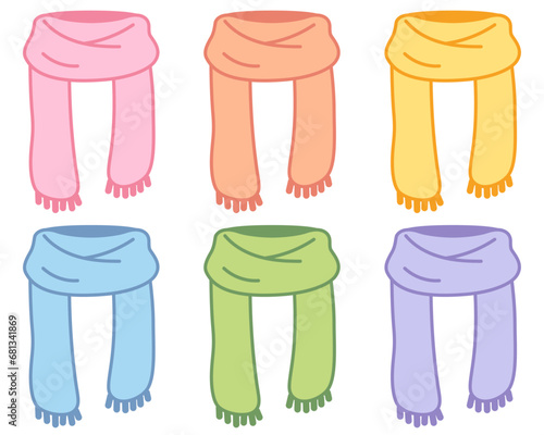マフラーのイラスト