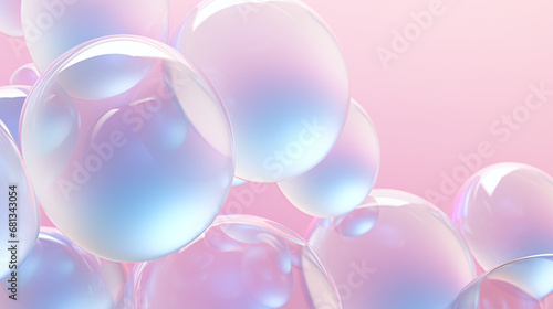 Background Design of Delicate Bubbles