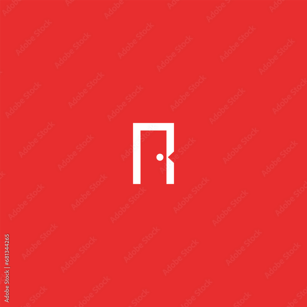 Letter R Door Vector Letter R Door Vector