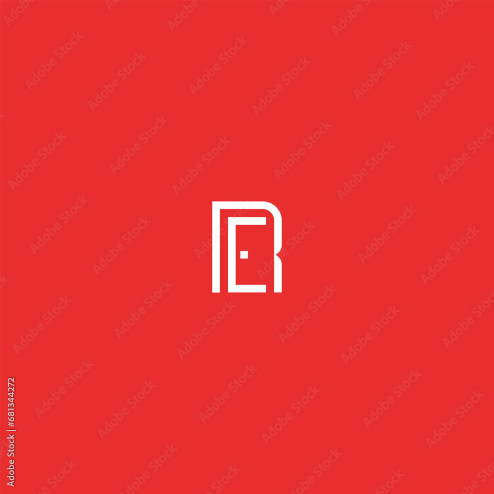 Letter RE Door Vector Letter RE Door Vector