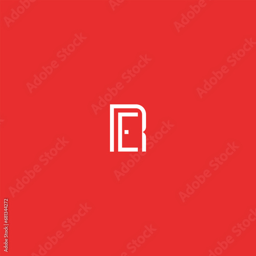 Letter RE Door Vector