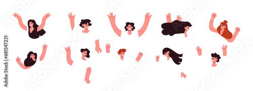 People avatar vector illustration. Society is shaped by collective actions and interactions individuals Icons symbolize influential people who have made significant impact on society Personality